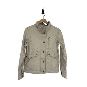 Royal Robbins Utility Jacket Beige Ivory 5 pocket Cotton Womens Medium